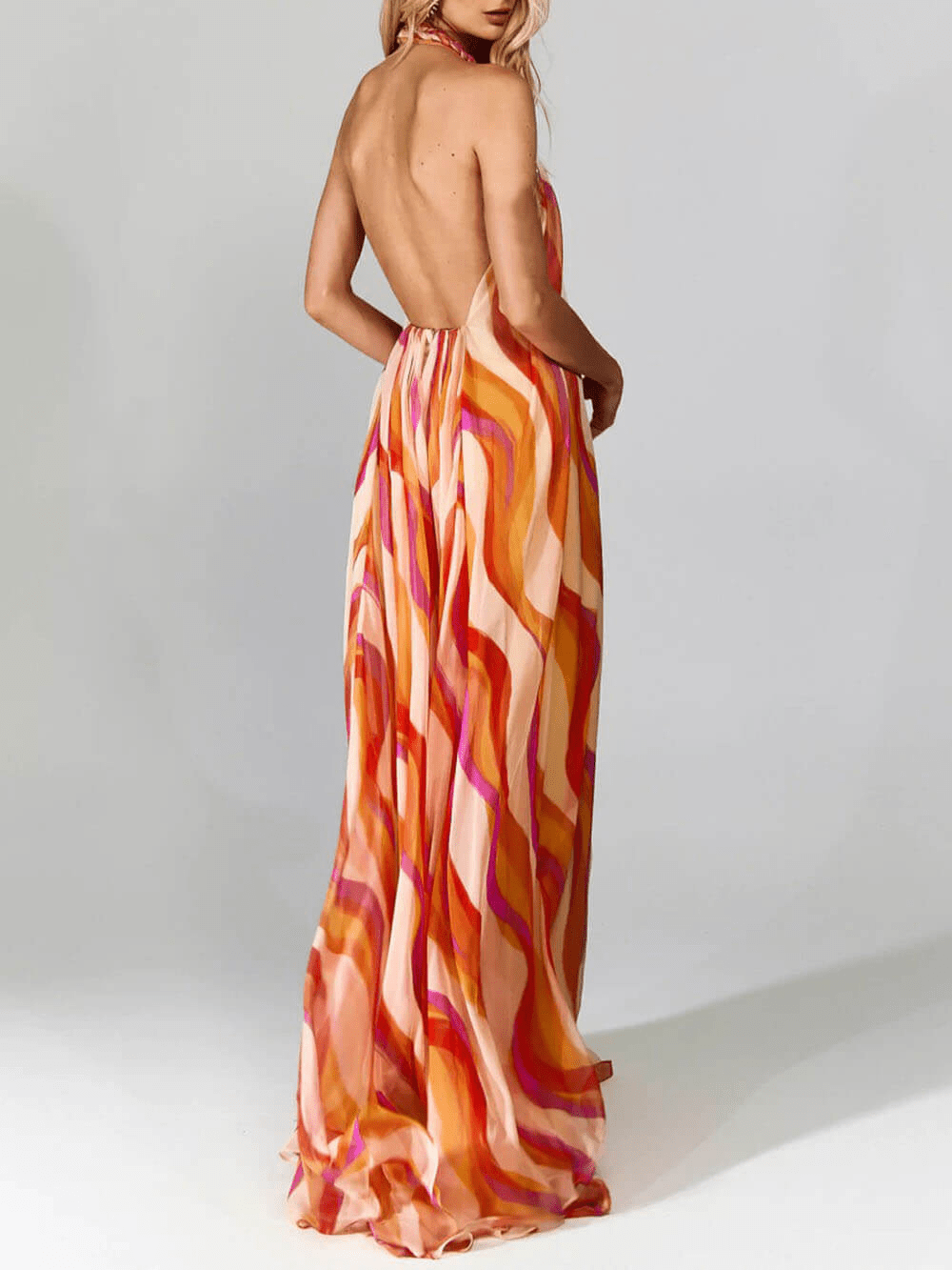 Goddess of the Sun Flowing Maxi Dress - TheBohoBloom