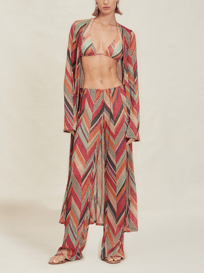 Viva Vibe Geometric Maxi Dress - TheBohoBloom