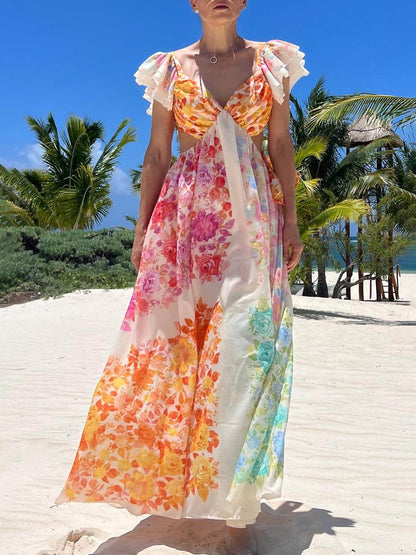 Whispering Garden Maxi Dress - TheBohoBloom