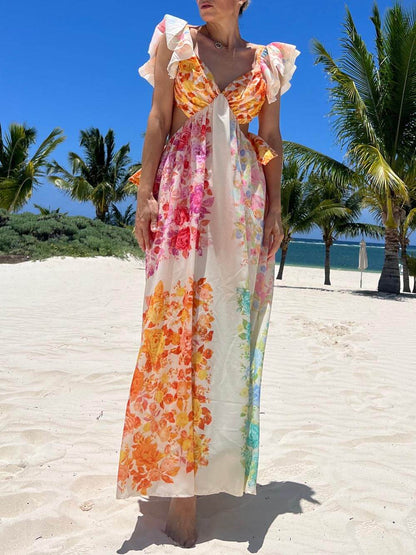Whispering Garden Maxi Dress - TheBohoBloom