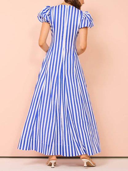 Harbor Breeze Striped Dress - TheBohoBloom