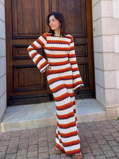 Beach Knit Cover-Up Maxi Dress