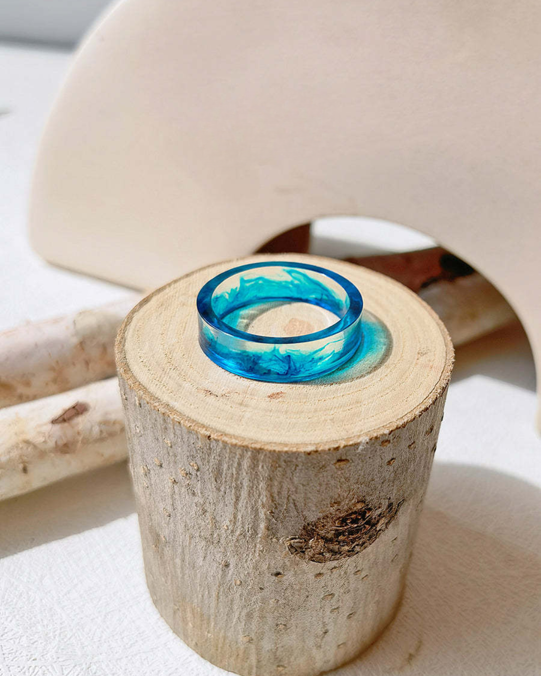 Oceanfire Minimalist Ring