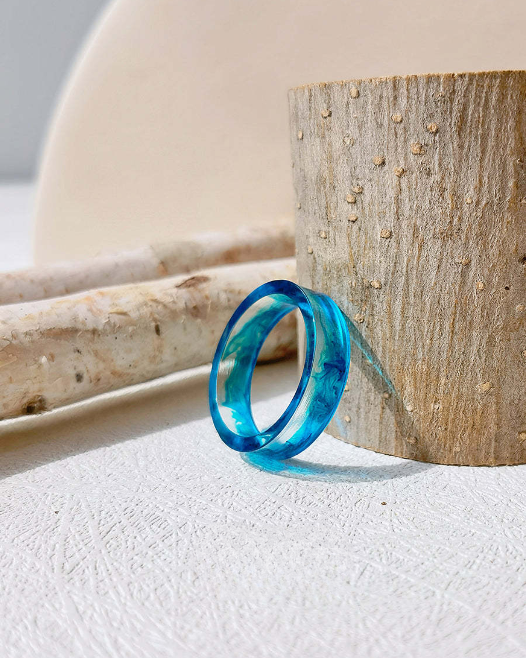 Oceanfire Minimalist Ring