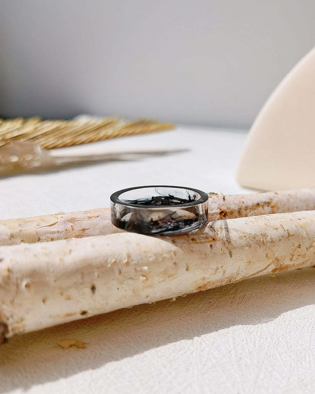 Oceanfire Minimalist Ring