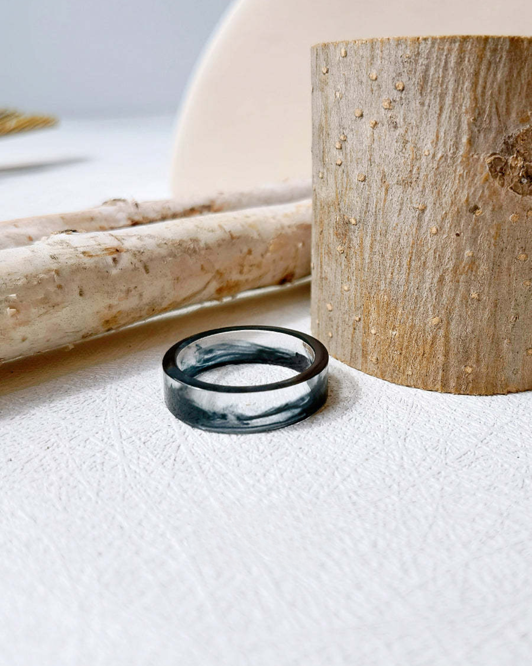 Oceanfire Minimalist Ring