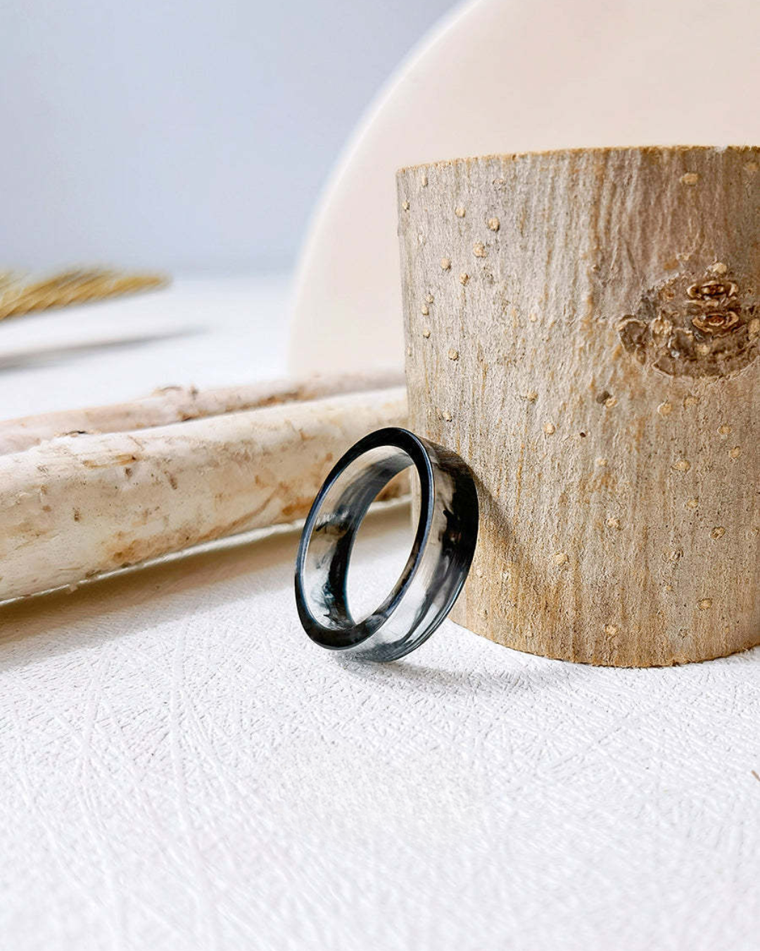 Oceanfire Minimalist Ring