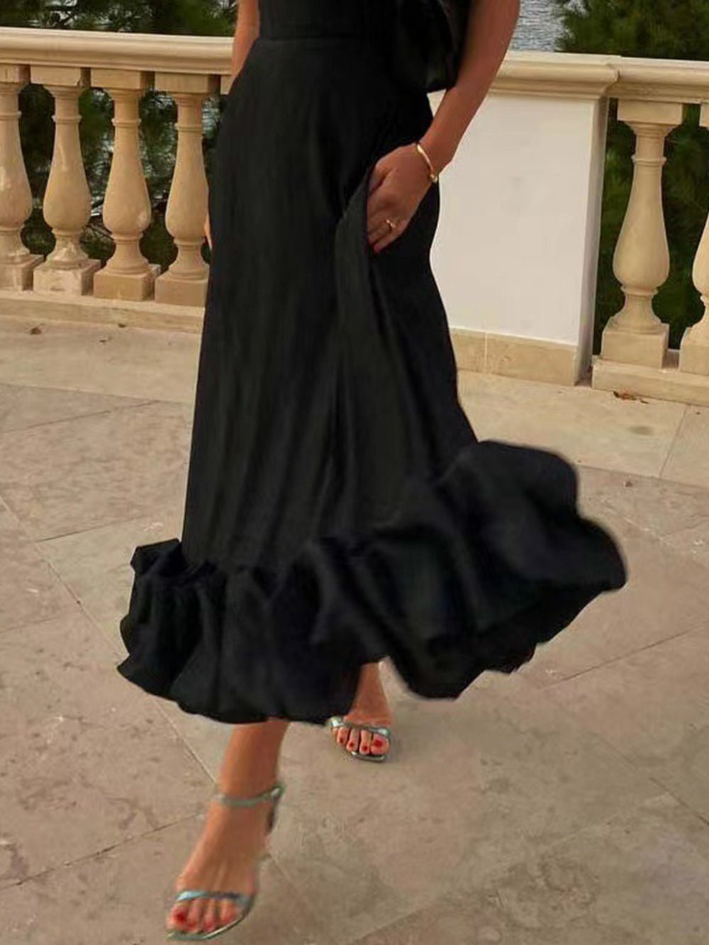Dream Date Flounce Maxi Dress - TheBohoBloom