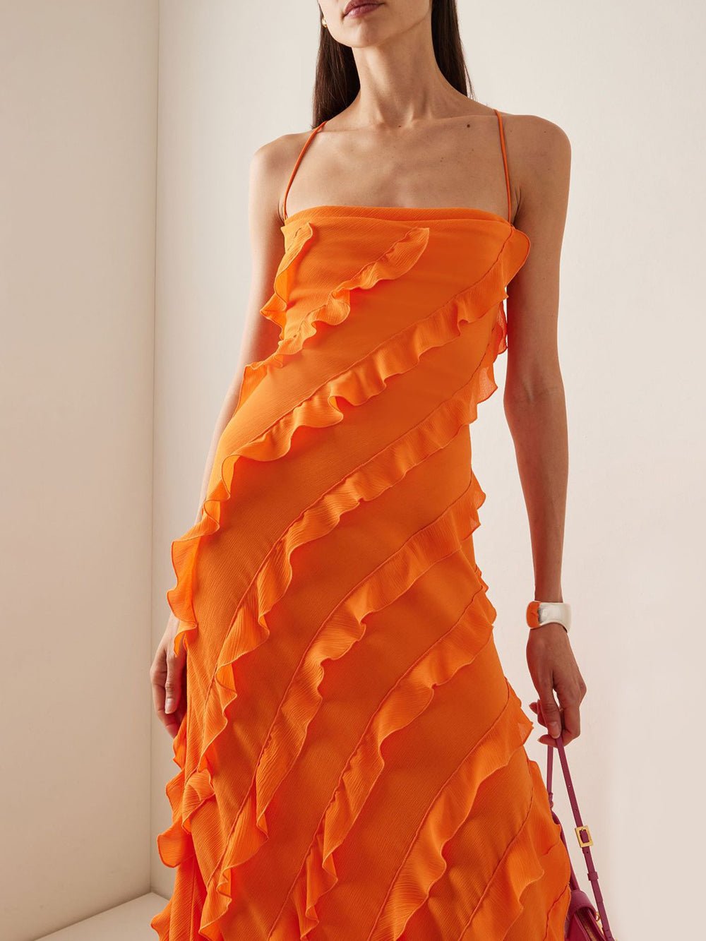 Spiced Flame Layered Maxi Dress - TheBohoBloom