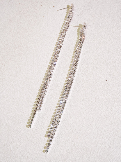 Diamond Dust Drape Earrings
