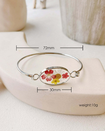 Morning Bloom Botanical Cuff Bracelet