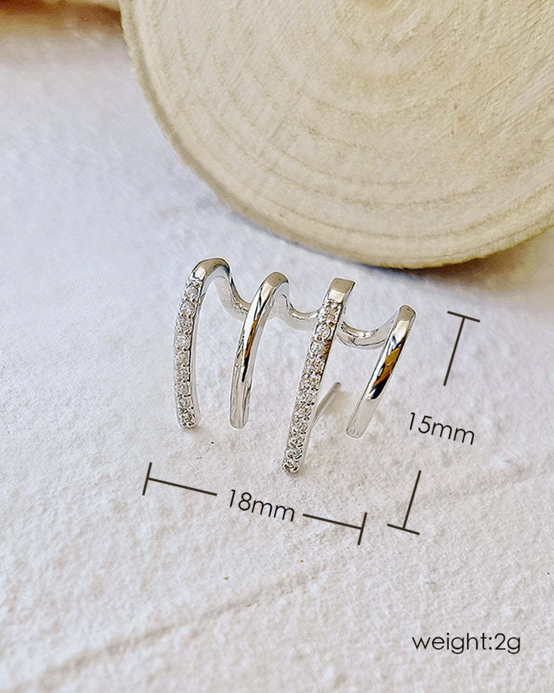Pendientes en Espiral con Brillo Minimalista