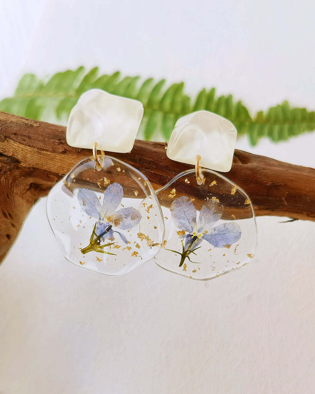 Dewkissed Blossom Stud Earrings
