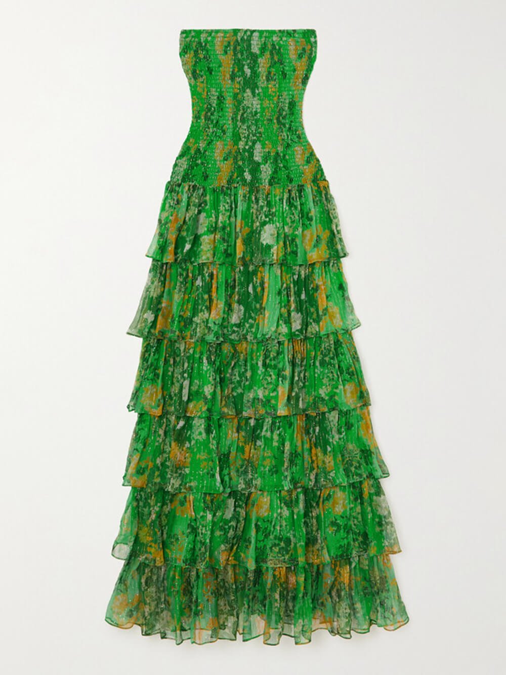 Verdant Whisper Layered Maxi Dress - TheBohoBloom