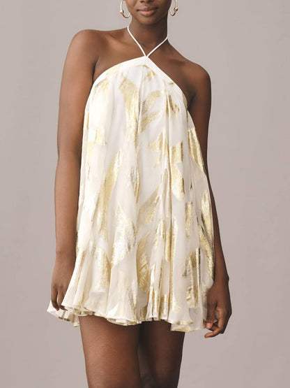 Glimmer Nights Halterneck Dress - TheBohoBloom