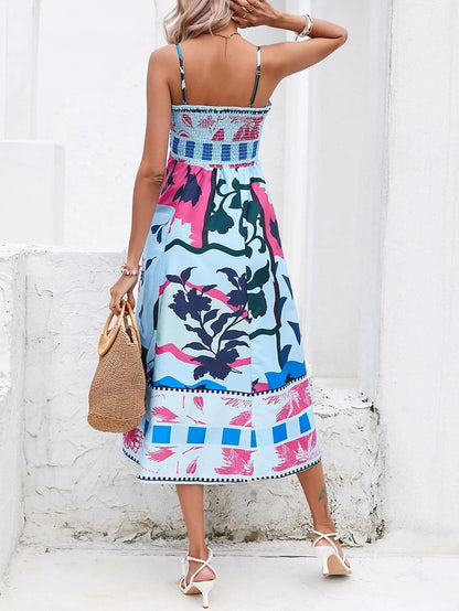 Vibrant Vision Patchwork Midi Dress