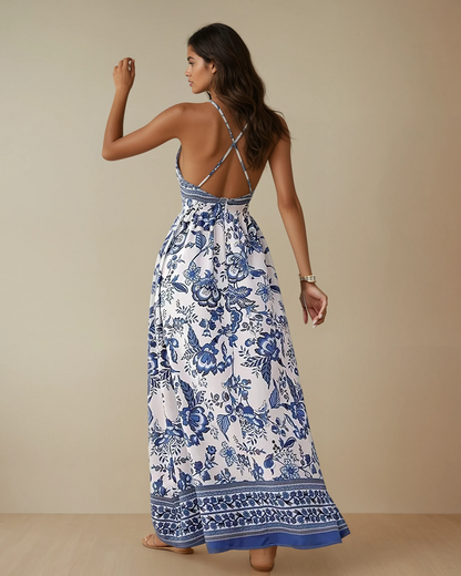 Santorini Breeze Maxi Dress