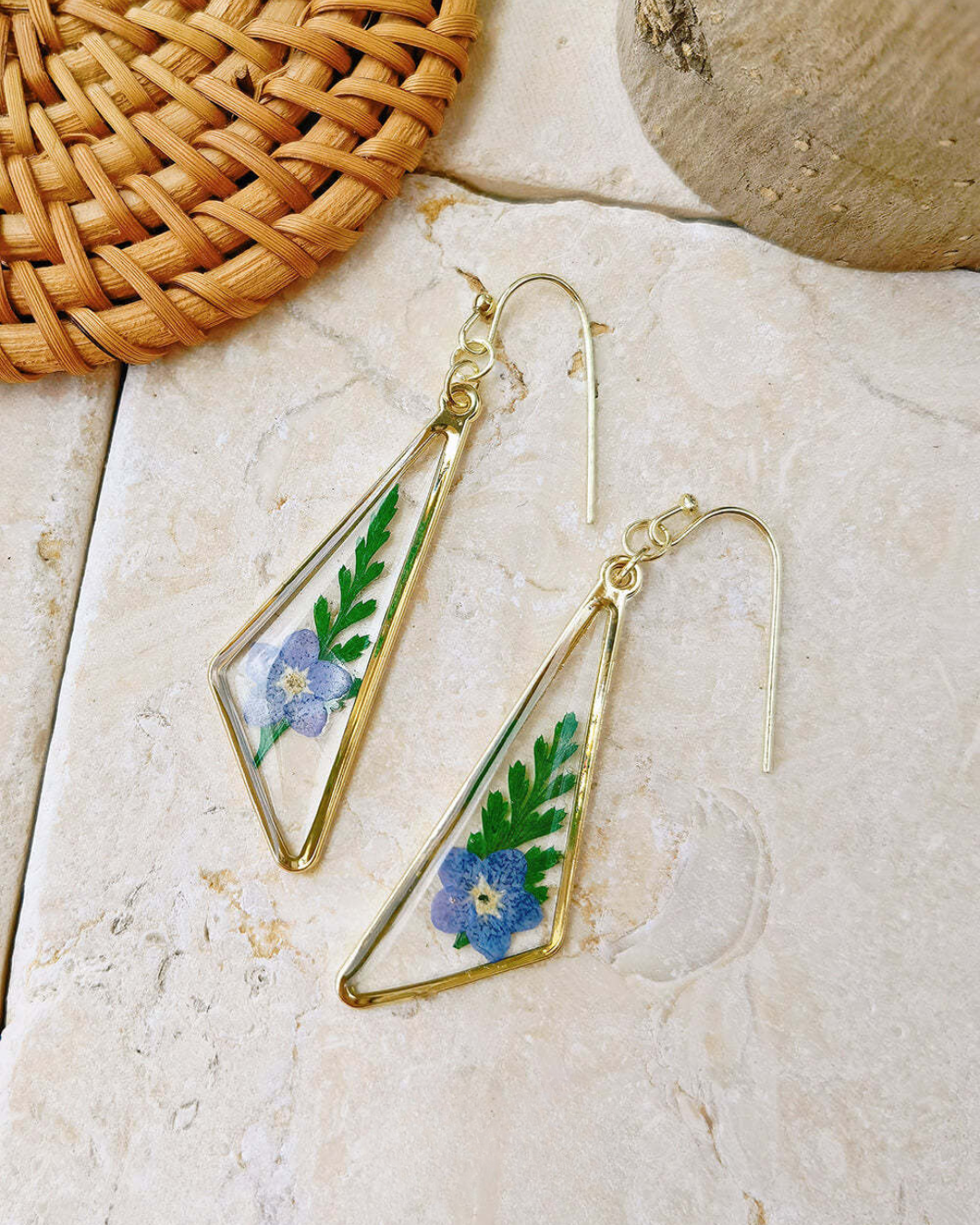 FloraTrace Geometric Earrings