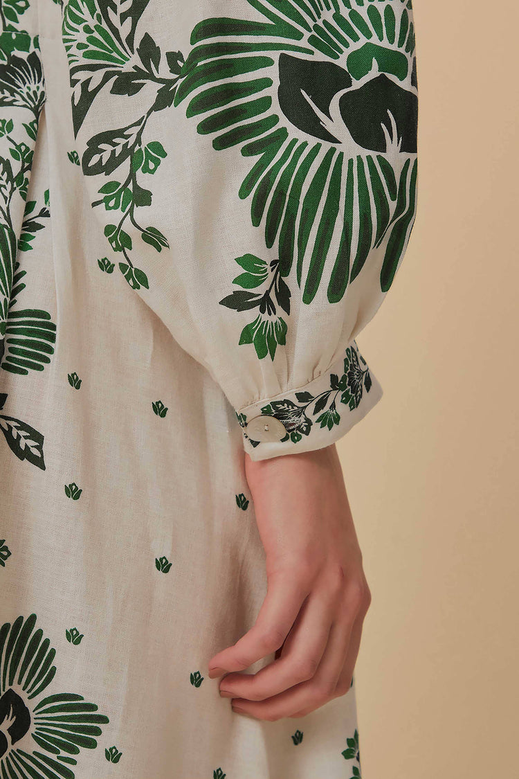 Verdant Charm Maxi Dress