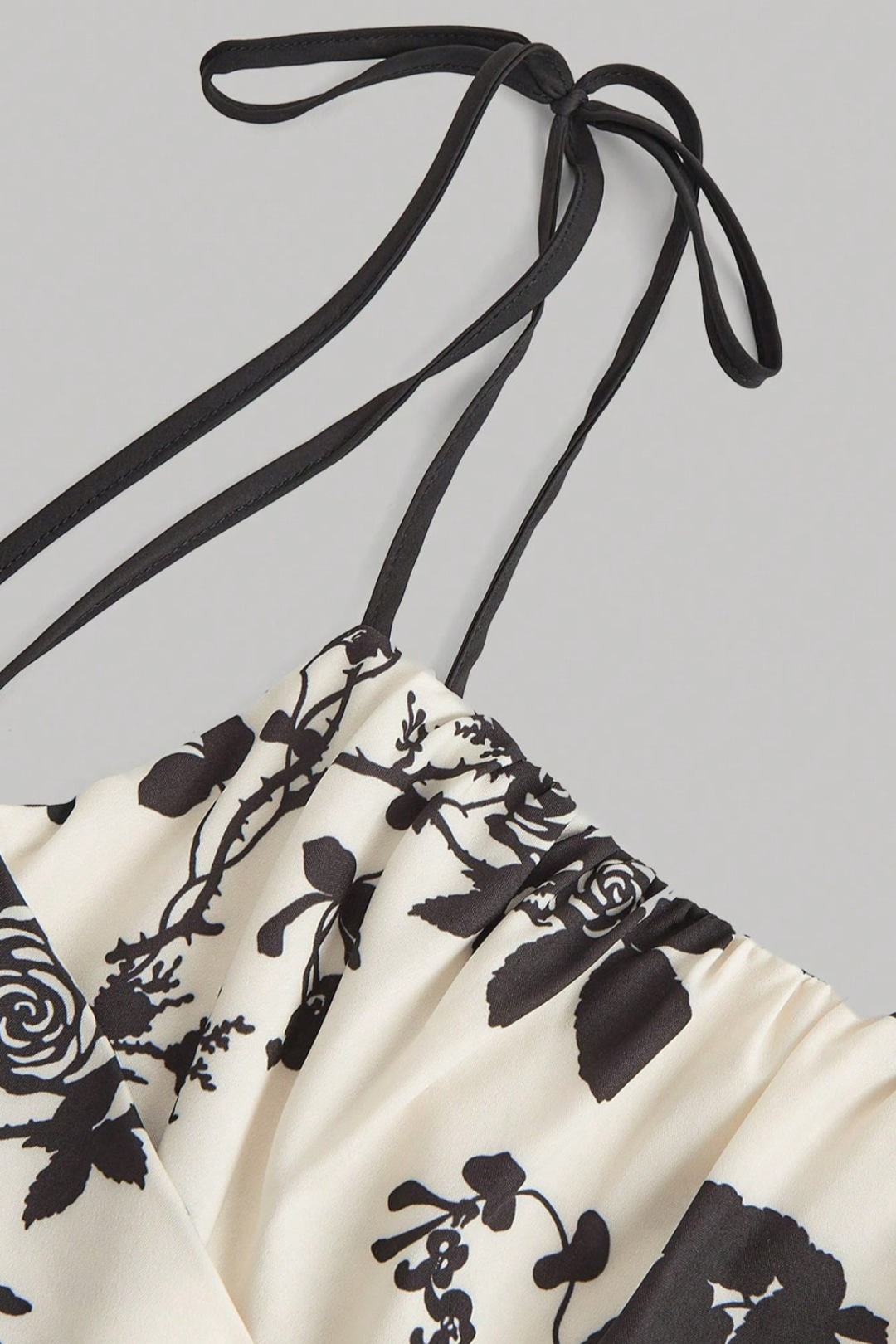 Inkwash Petal Romance Midi Dress