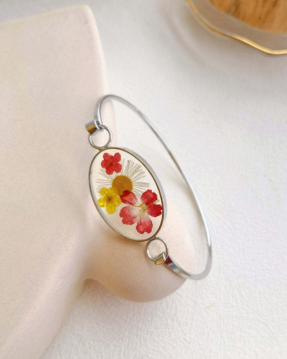 Morning Bloom Botanical Cuff Bracelet