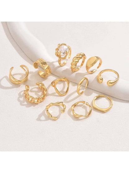 12-piece Minimalist Ring Set