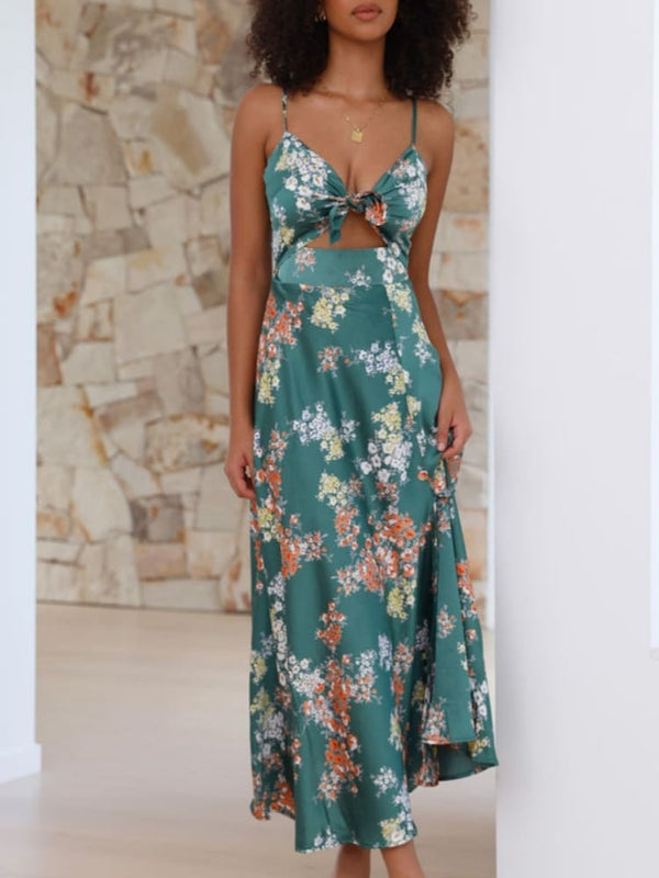 Fleur Charm Cutout Midi Dress - TheBohoBloom