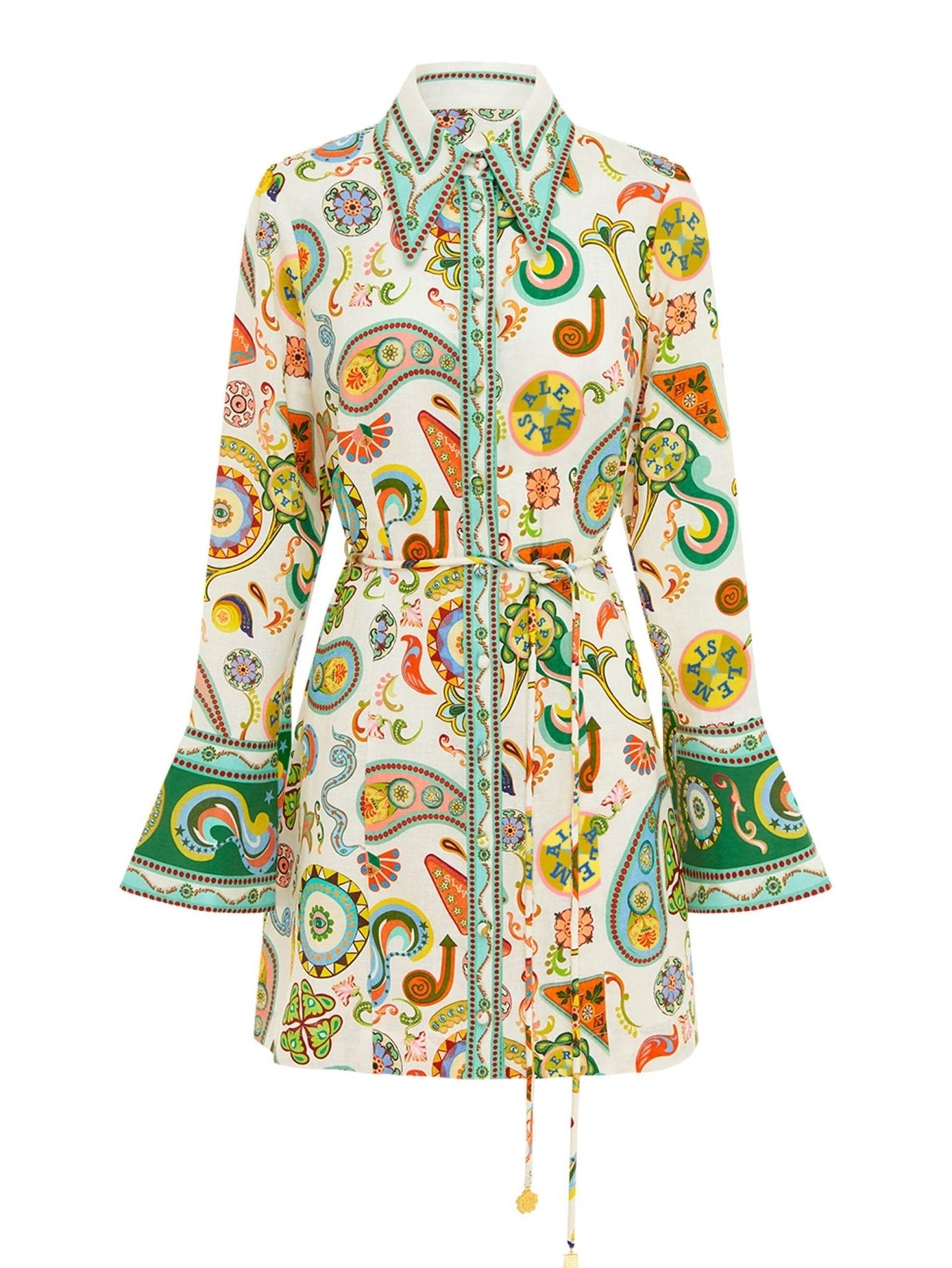 Paisley Carnival Mini Dress - TheBohoBloom