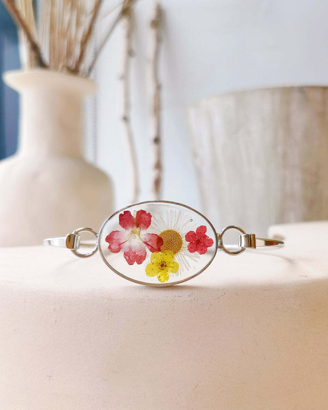 Morning Bloom Botanical Cuff Bracelet