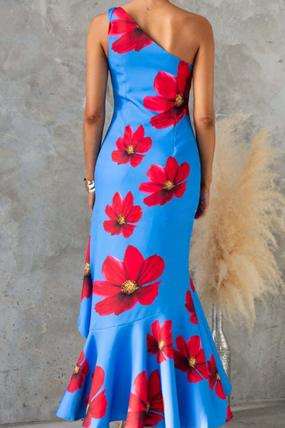 Elysian Bloom Curve Maxi Dress