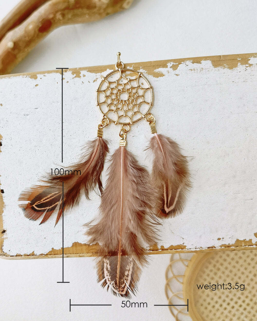 Mystic Plum Dreamcatcher Earrings