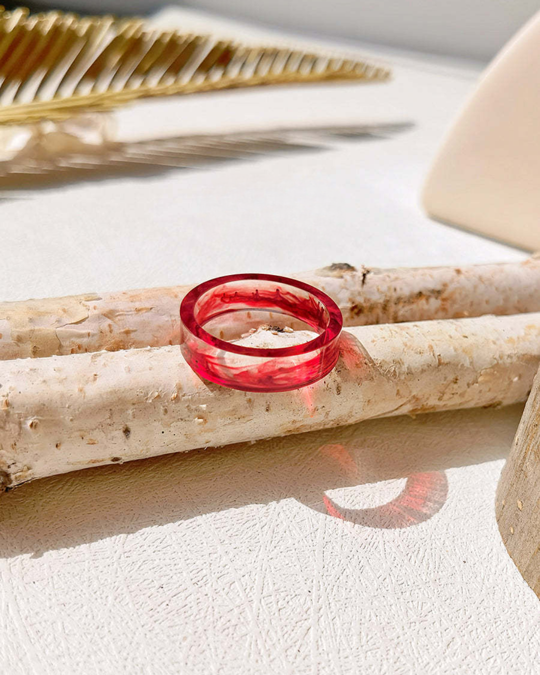 Oceanfire Minimalist Ring