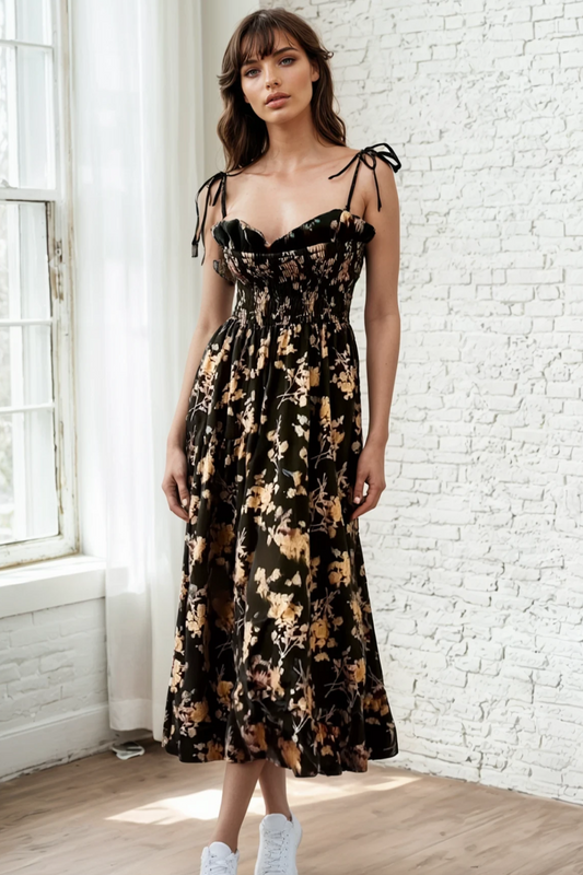 Sable Fleur Whimsy Midi Dress