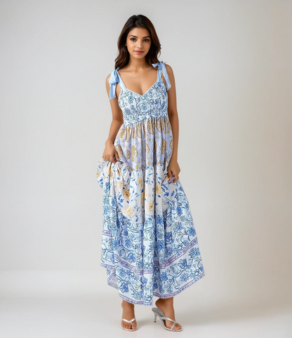 Tullewhim Rosette Maxi Dress