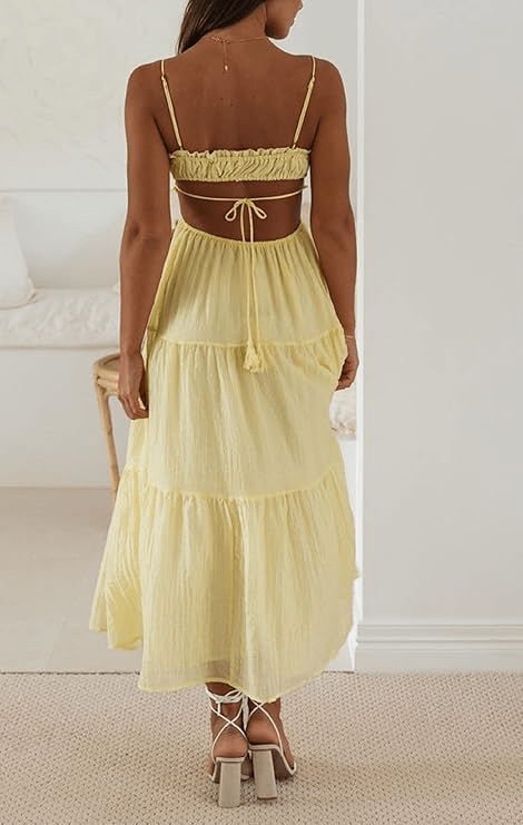 Mellow Sunshine Maxi Dress - TheBohoBloom