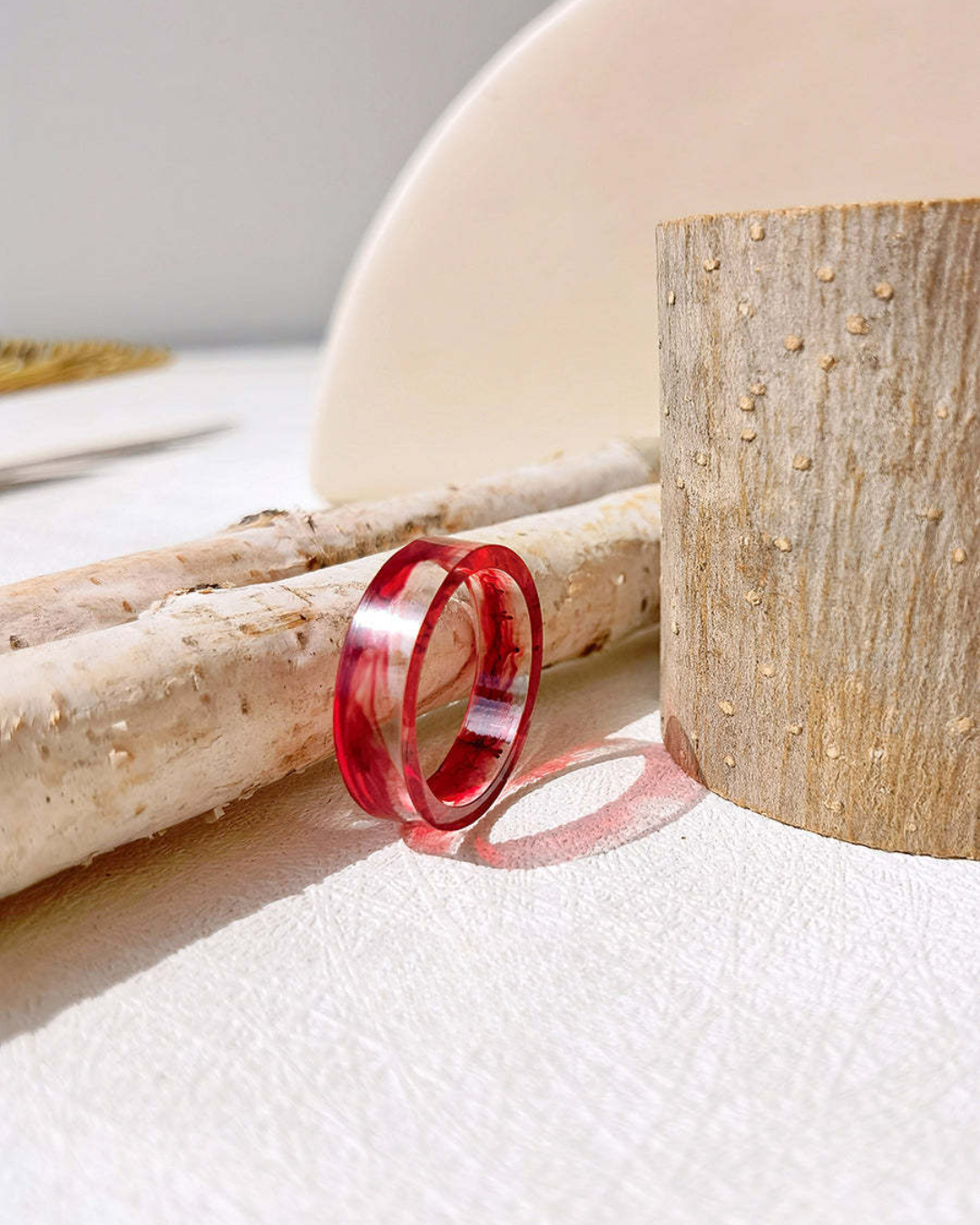 Oceanfire Minimalist Ring