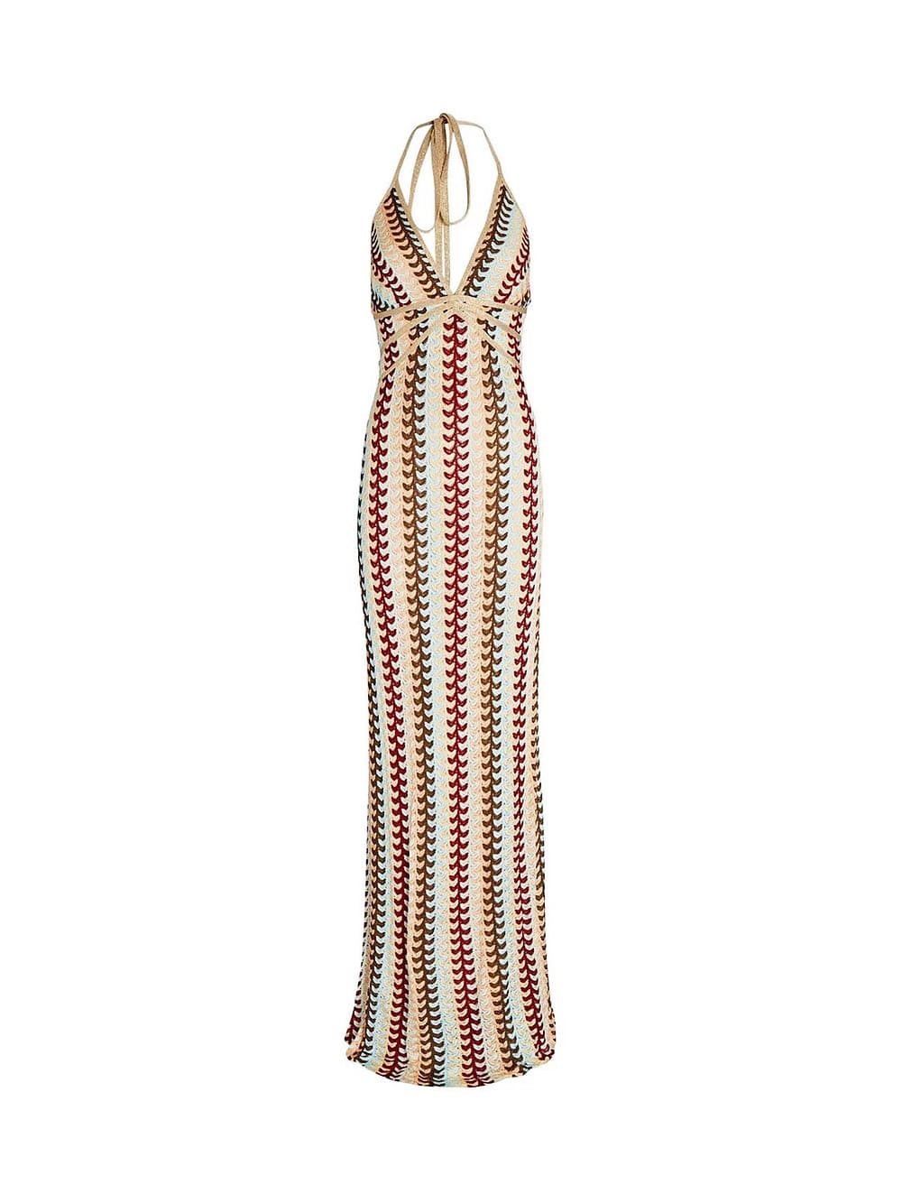 Halter Waves Maxi Dress - TheBohoBloom