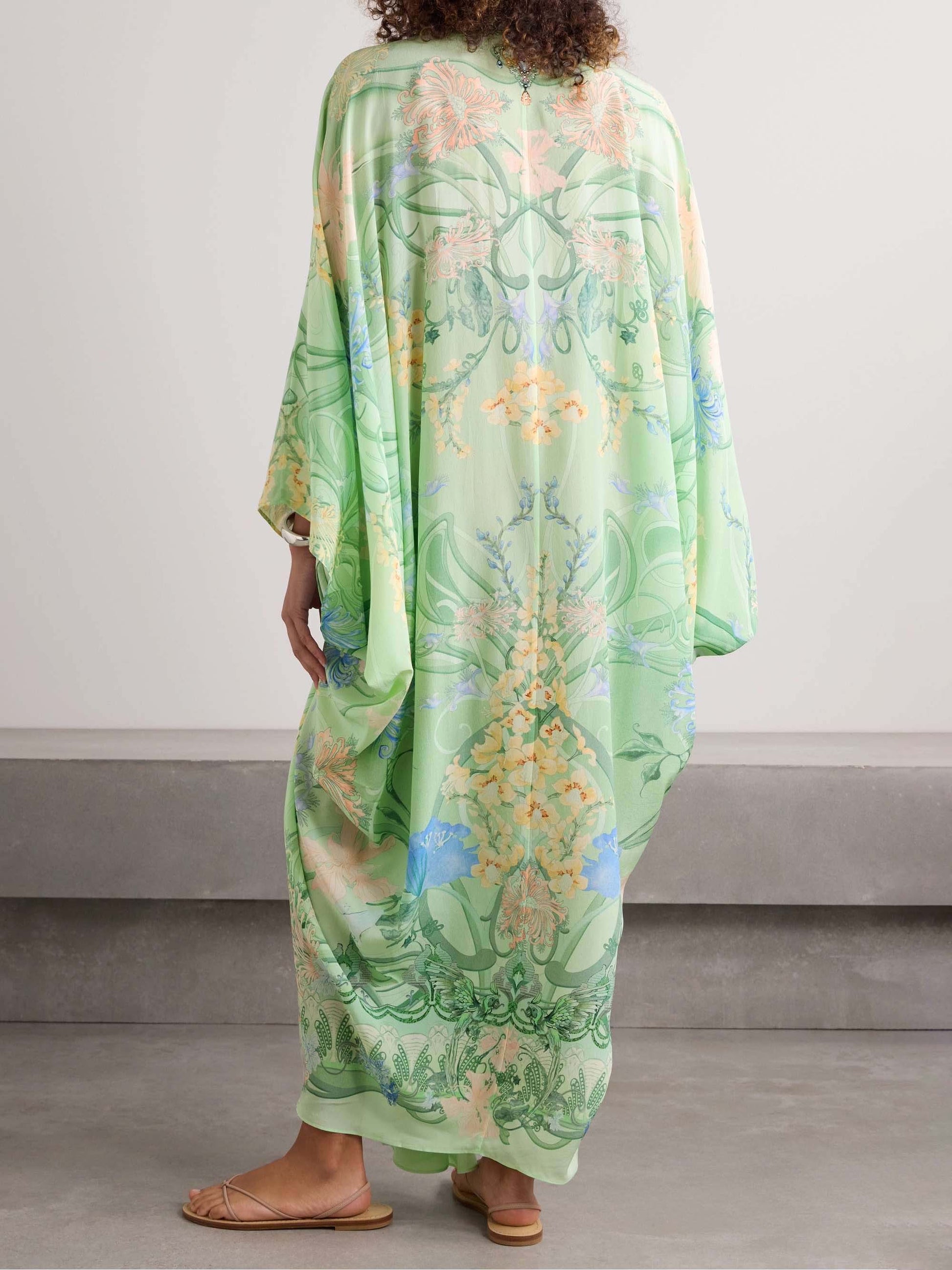 Tropical Breeze V - Neck Midi Dress - TheBohoBloom