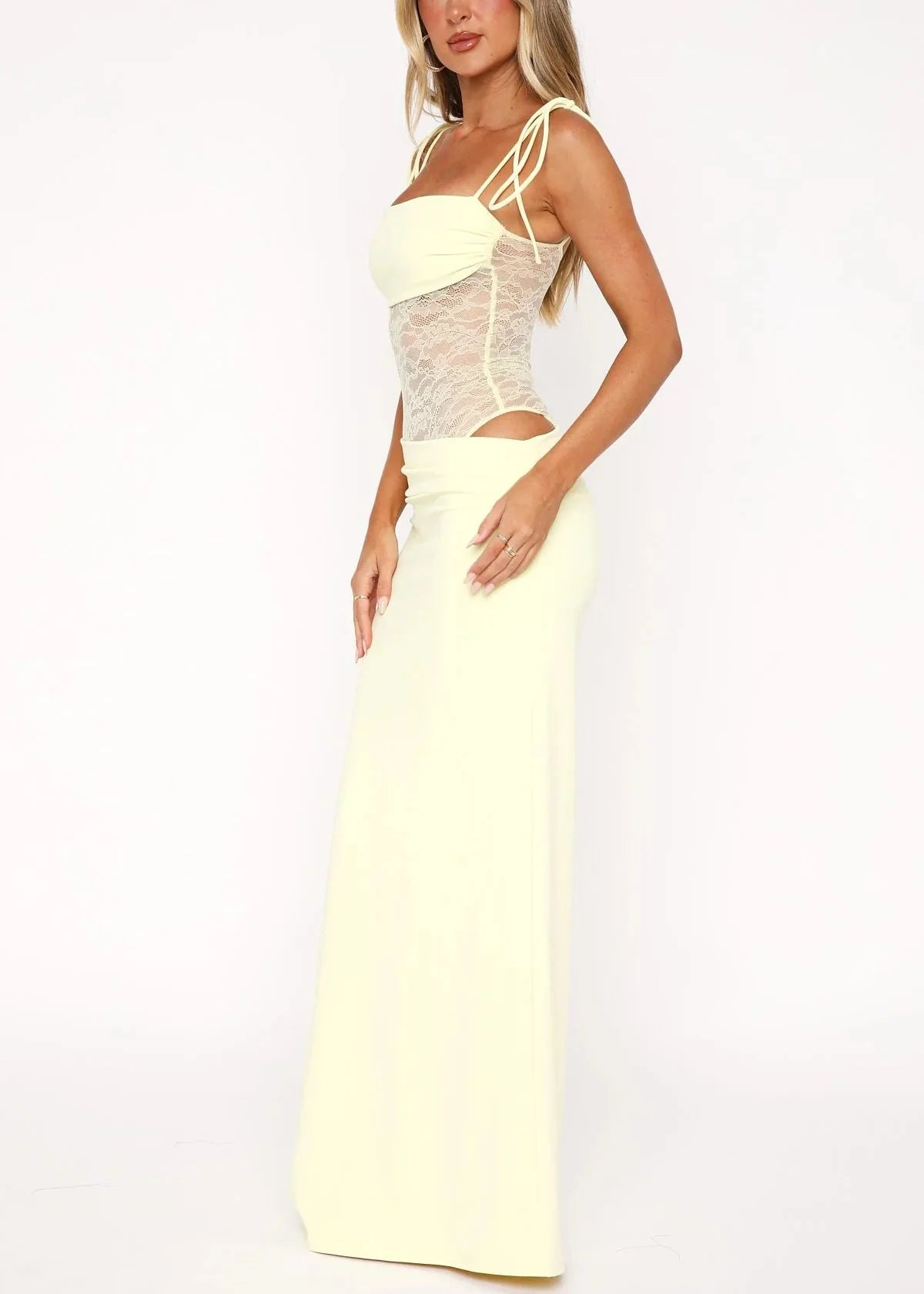 Alma Maxi Dress - Lemon
