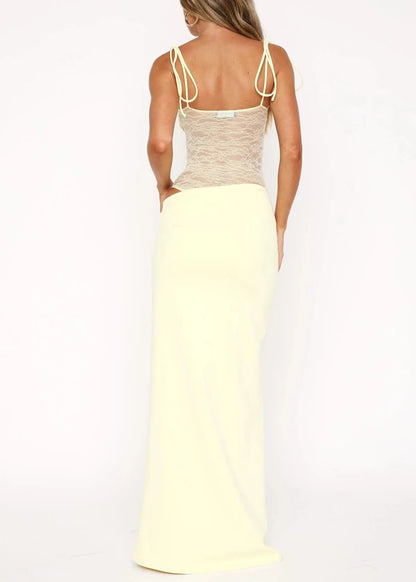 Alma Maxi Dress - Lemon