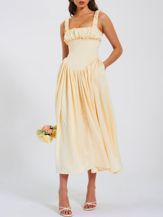 Dreamy Movement Ruffled Maxi Dress