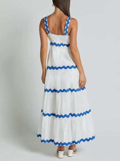 Seaside Ripple Maxi Dress - TheBohoBloom