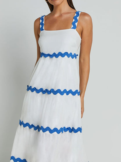 Seaside Ripple Maxi Dress - TheBohoBloom