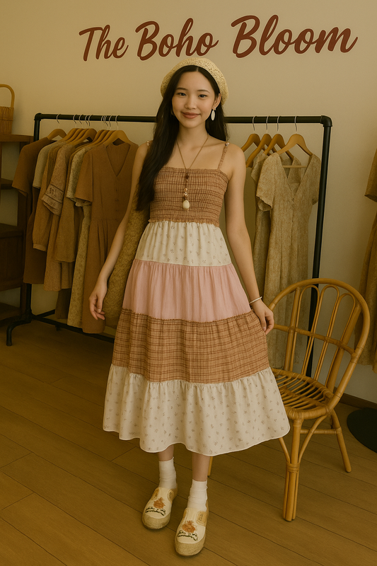 Sweet Haven Smock Midikleid