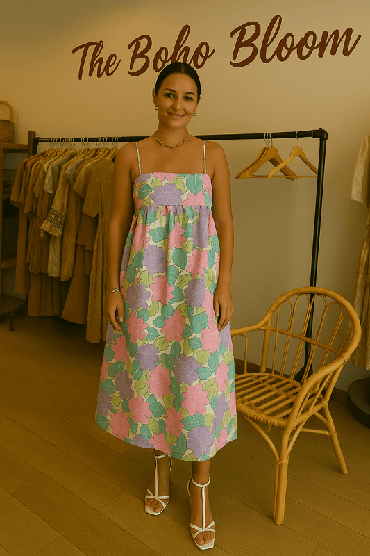 Candy Garden Printed Dress - TheBohoBloom