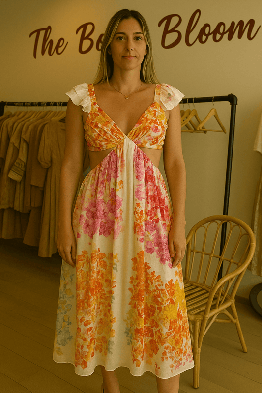 Whispering Garden Maxi Dress - TheBohoBloom