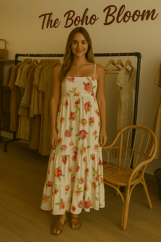 Floral Reverie Summer Maxi Dress - TheBohoBloom