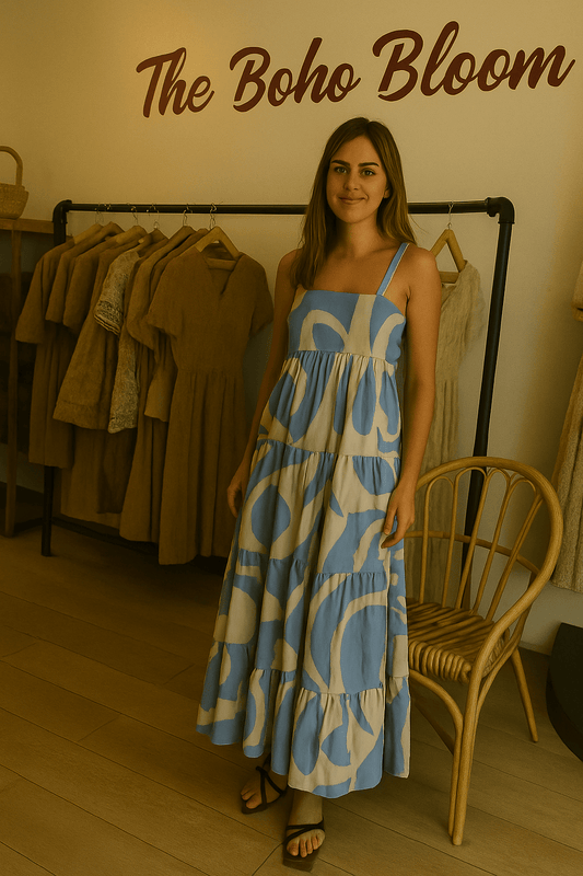 Waveform Breeze Maxi Dress - TheBohoBloom