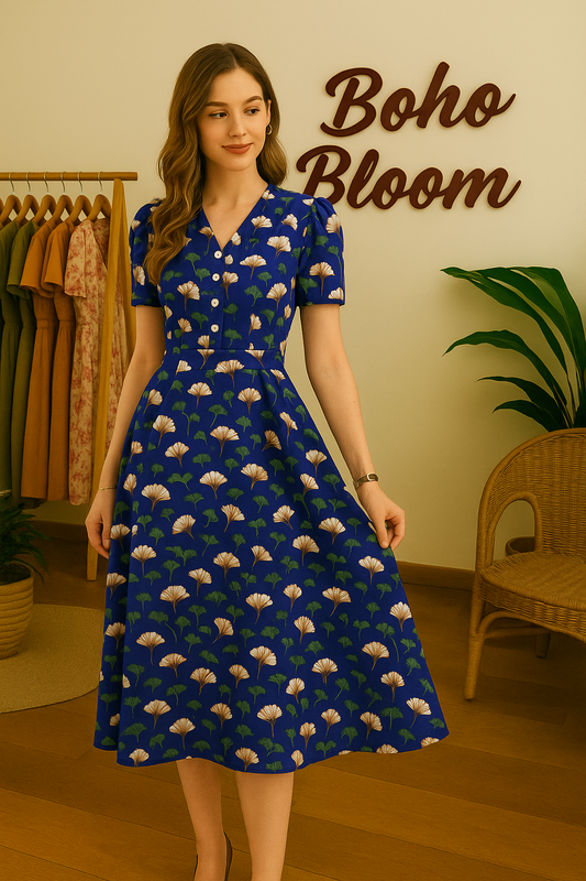 Moonfan Meadow Midi Dress
