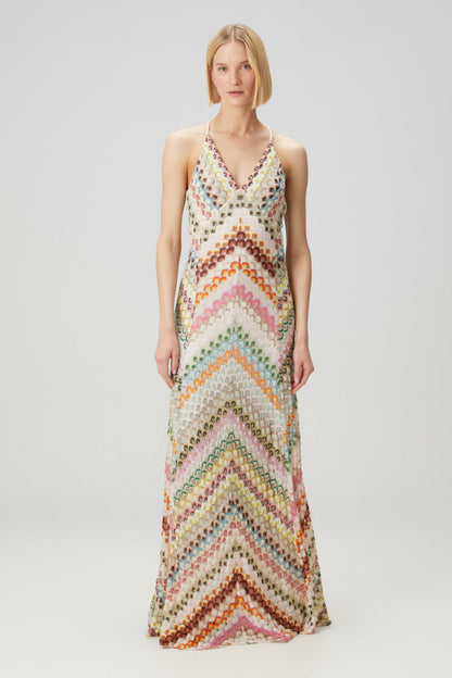 Rainbow Mesa Boho Maxi Dress